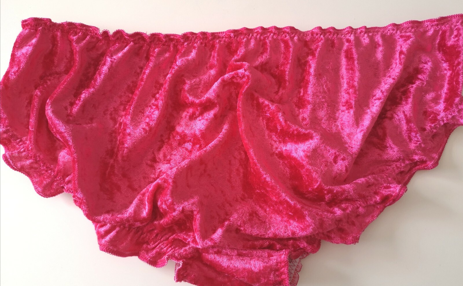 🌸MADE TO ORDER*Luxurious “CRUSHED VELVET SISSY” Knickers any size & colour 🌸