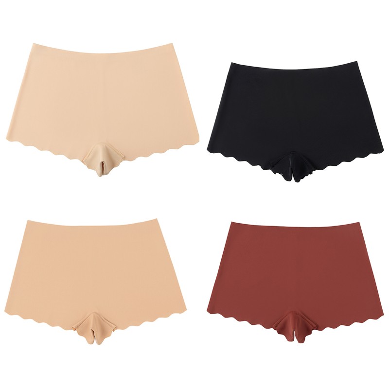 4 Pack Lot Sexy Womens Boyshorts Panties Underwar Seamless Boxer Shorts Brief