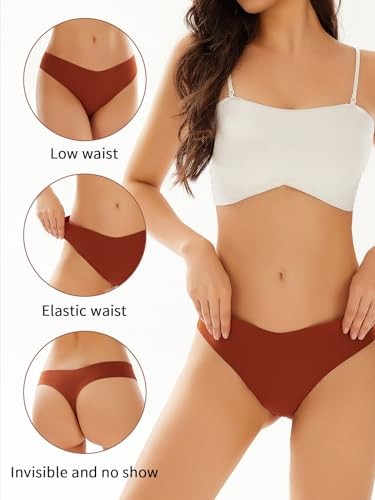 STLAND 7-PACK SEAMLESS UNDERWEAR THONGS FOR WOMEN – SIZE: WOMEN L – MULTICOLOR