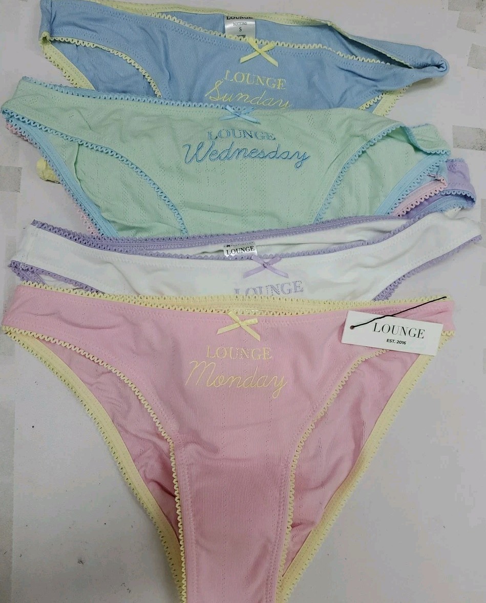 New LOUNGE Days Of The Week Briefs Multicolor Size Medium