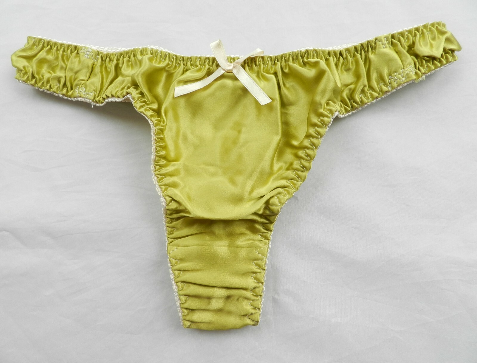 6 Pieces 100% Pure Silk Women’s String Thong Panties Size S M L XL 2XL