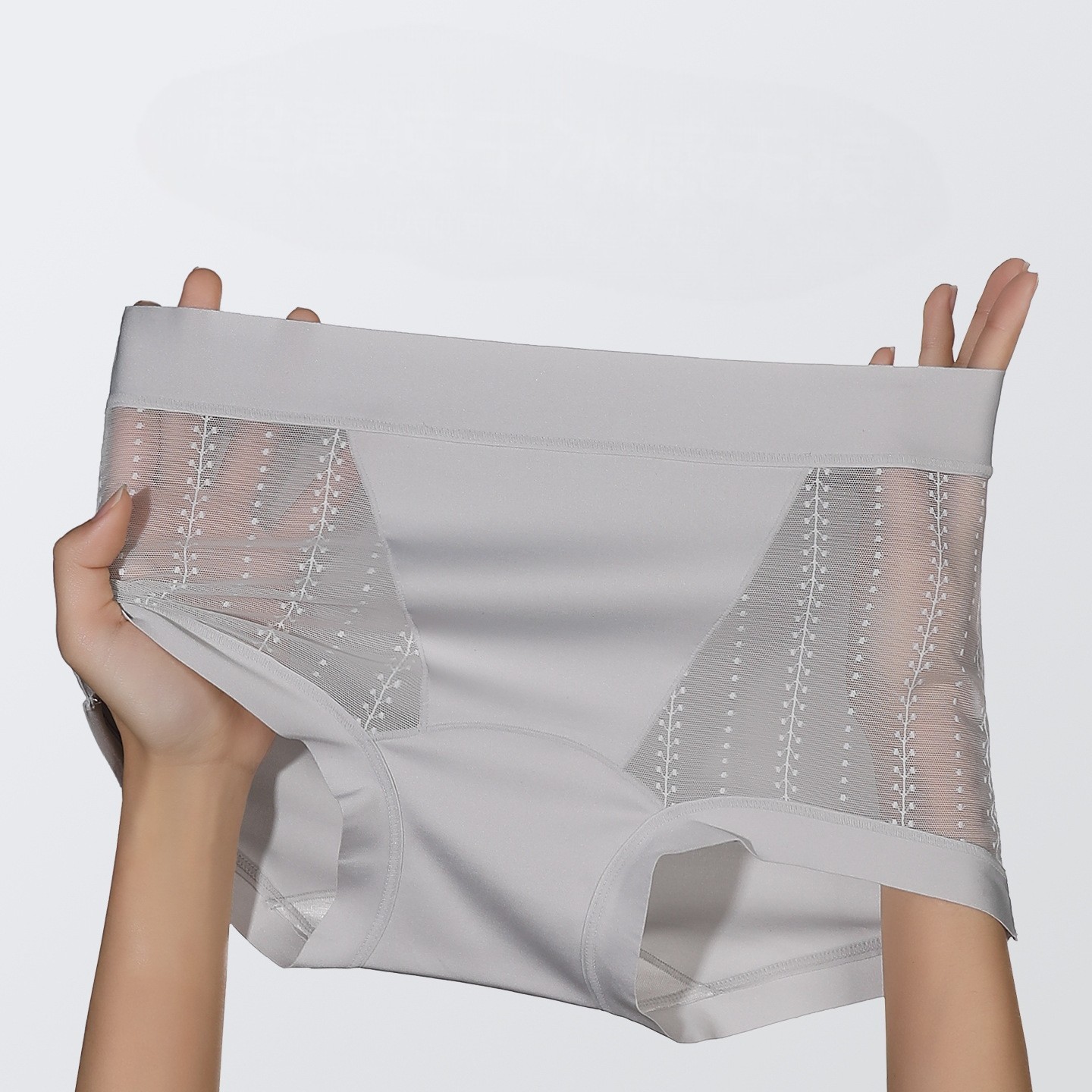 3 Pack High Waist Lace Seamless Panties Tummy Control Breathable Comfort M-XL