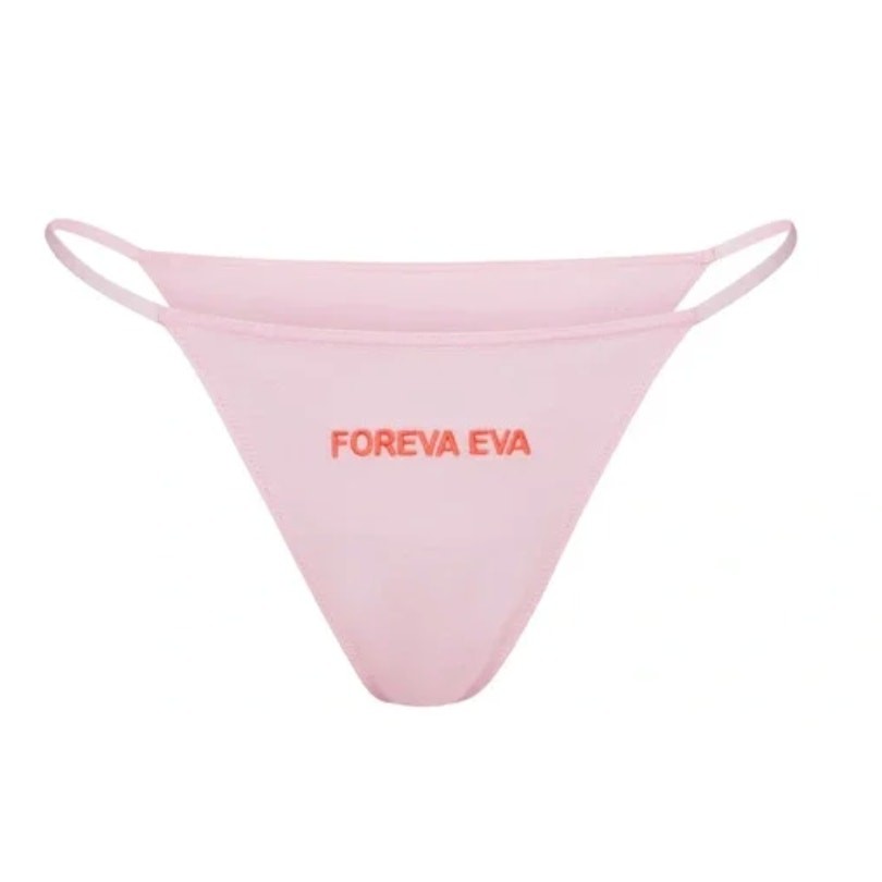 SKIMS Pink “Foreva Eva” Cotton Jersey String Bikini NWOT Size 3X