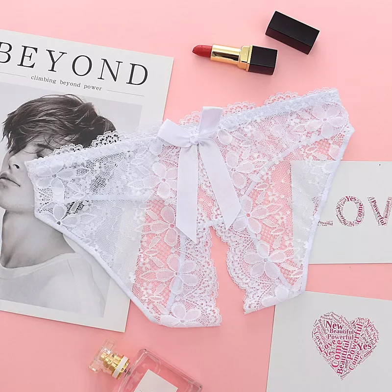 Hot Sale Lady Lace Intimate Sexy Woman Accessories Open Croch Panties