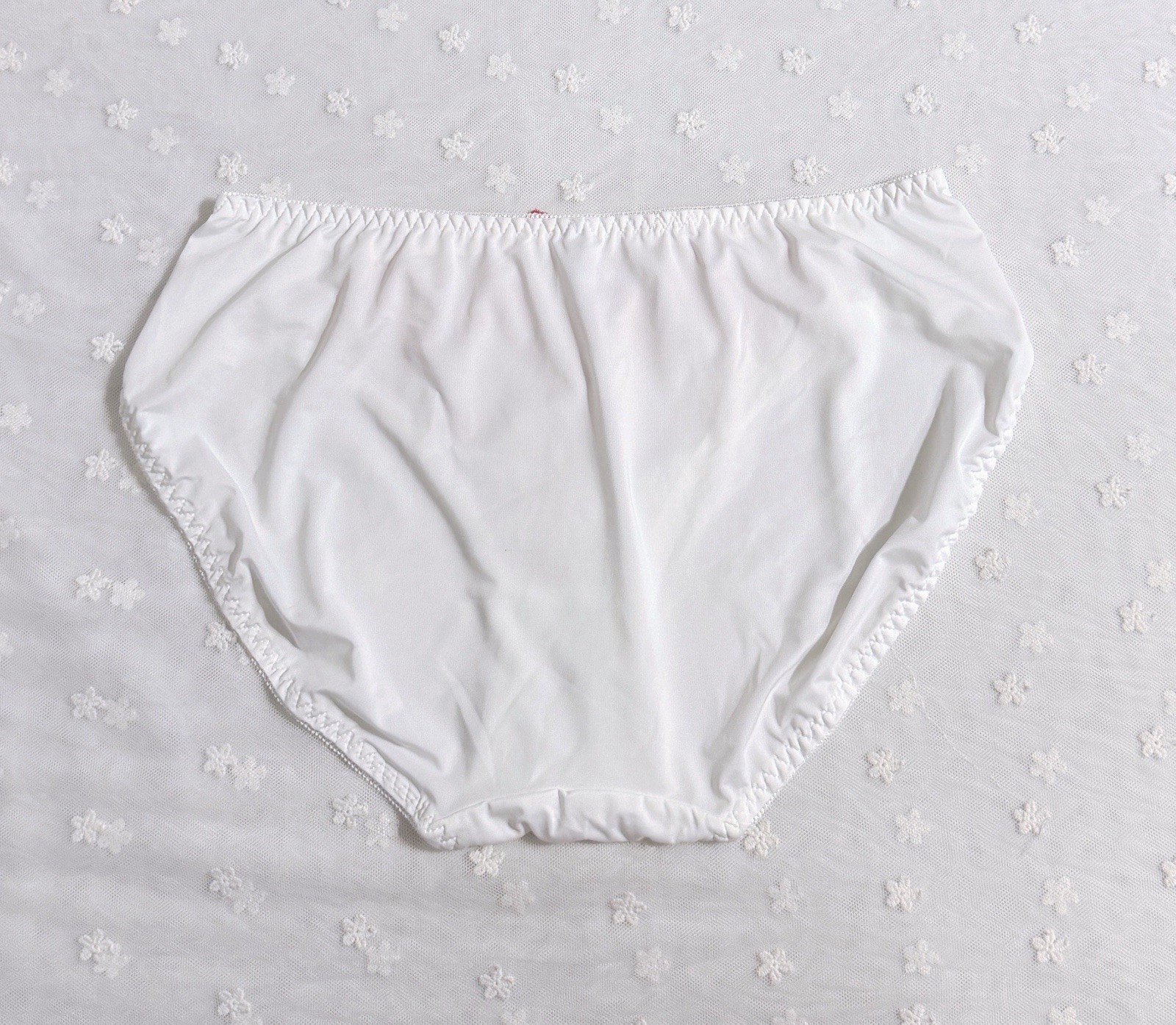 Set Of 4 US-M/JP-3L Japanese VTG Style Classic Floral Embroidery Nylon Panties