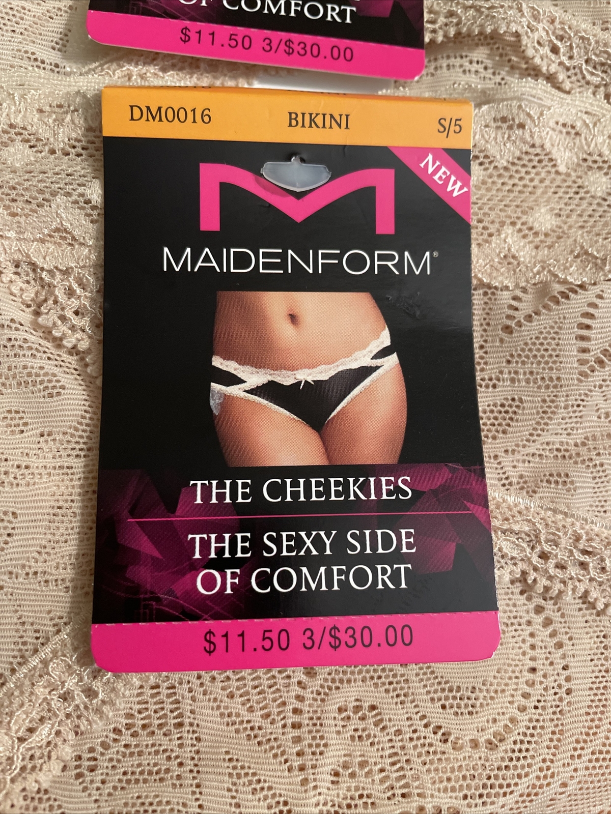Maidenform DM0016 The Cheekies Bikini Panty Set Of 3- Size SMALL/5 NWT
