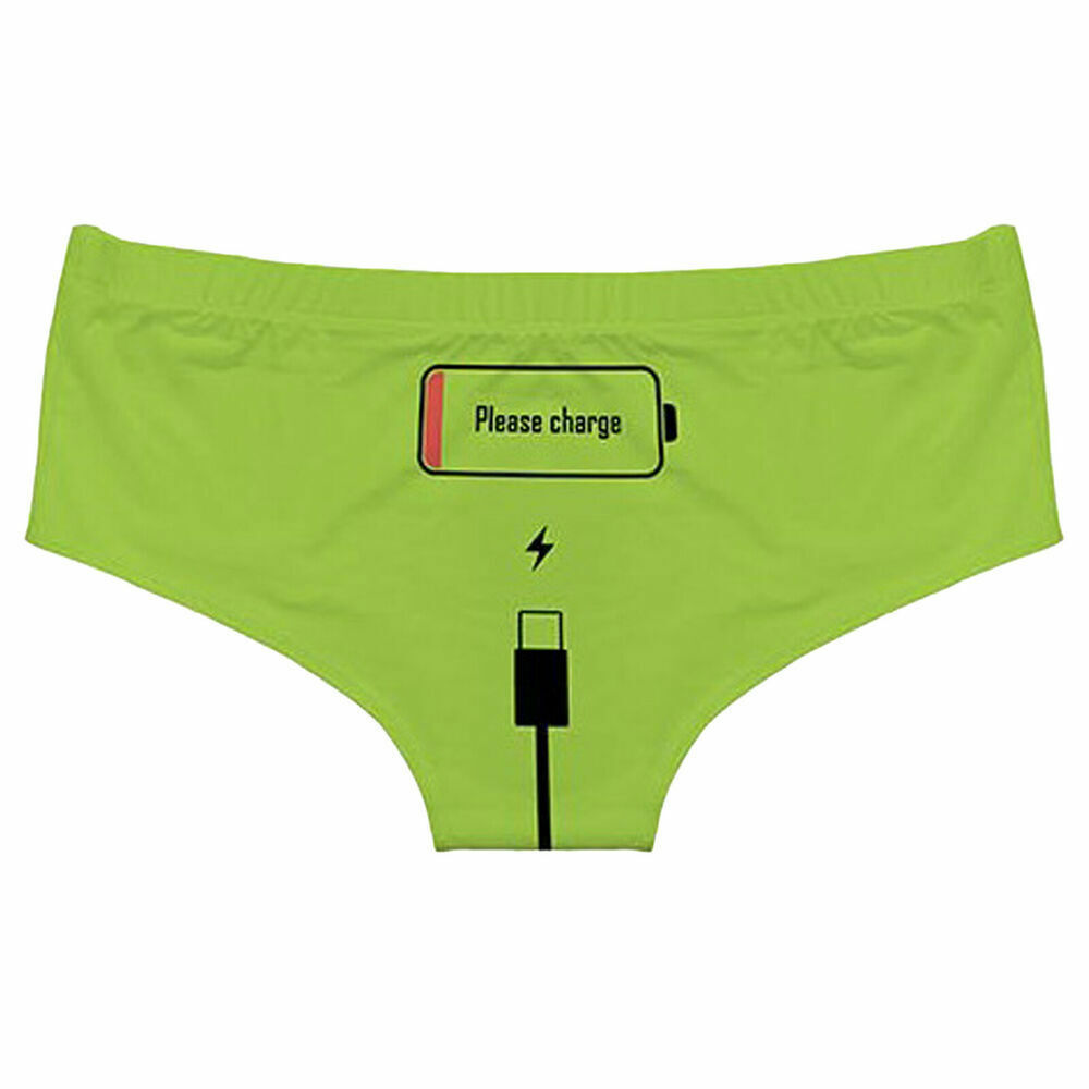 Women’s Letter Print Naughty Bikini Briefs Lingerie Cheeky Thong Panties Knicker