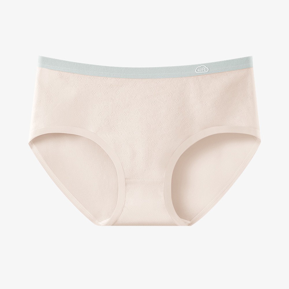 Mid Waist Seamless Underwear for Women Triangle Design in Thin Cotton Spandex