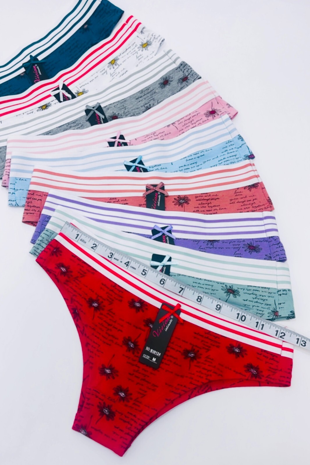 6-12 Women BIKINI Cheeky Hispter Panties Undies 95% COTTON ACTIVE WEAR 3053 S-XL
