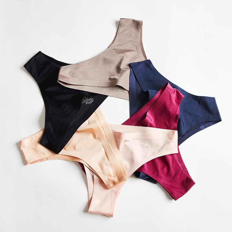1-6 PCS Womens Sexy Lingerie Seamless Panties Briefs Underwear Low Waist Thongs