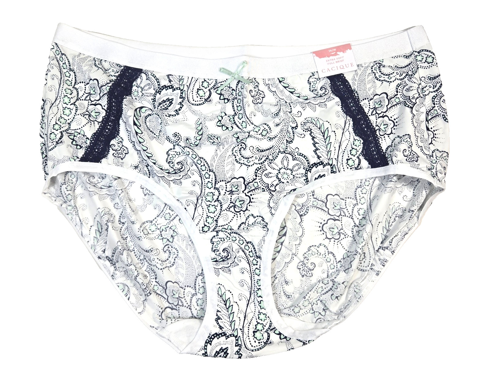 Women Panty Cacique New With Tags Nylon Blend Extra Soft Brief 14/16