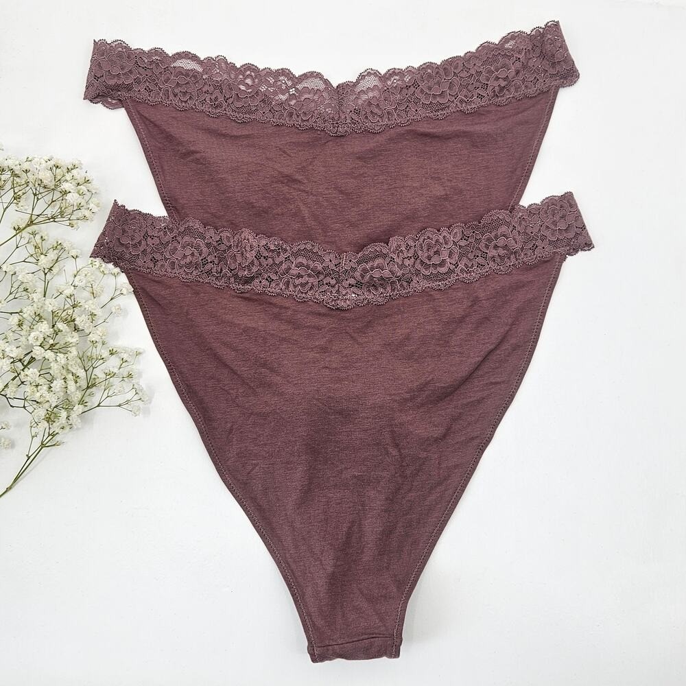 Privacy Please Seamless Bikini Panties Set Soft Stretch REVOLVE Lingerie Size S