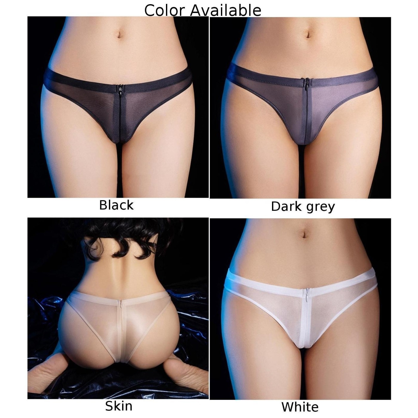 Shiny Glossy Open Crotch Briefs for Women’s for lingerie Crothless Underwear