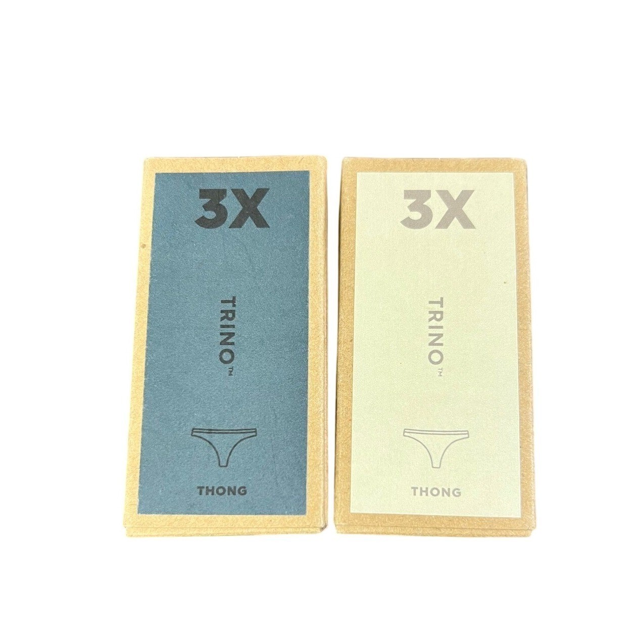 NWT Lot of 2 Size 3X Allbirds Women Thong Underwear Colors Storm & Wheat