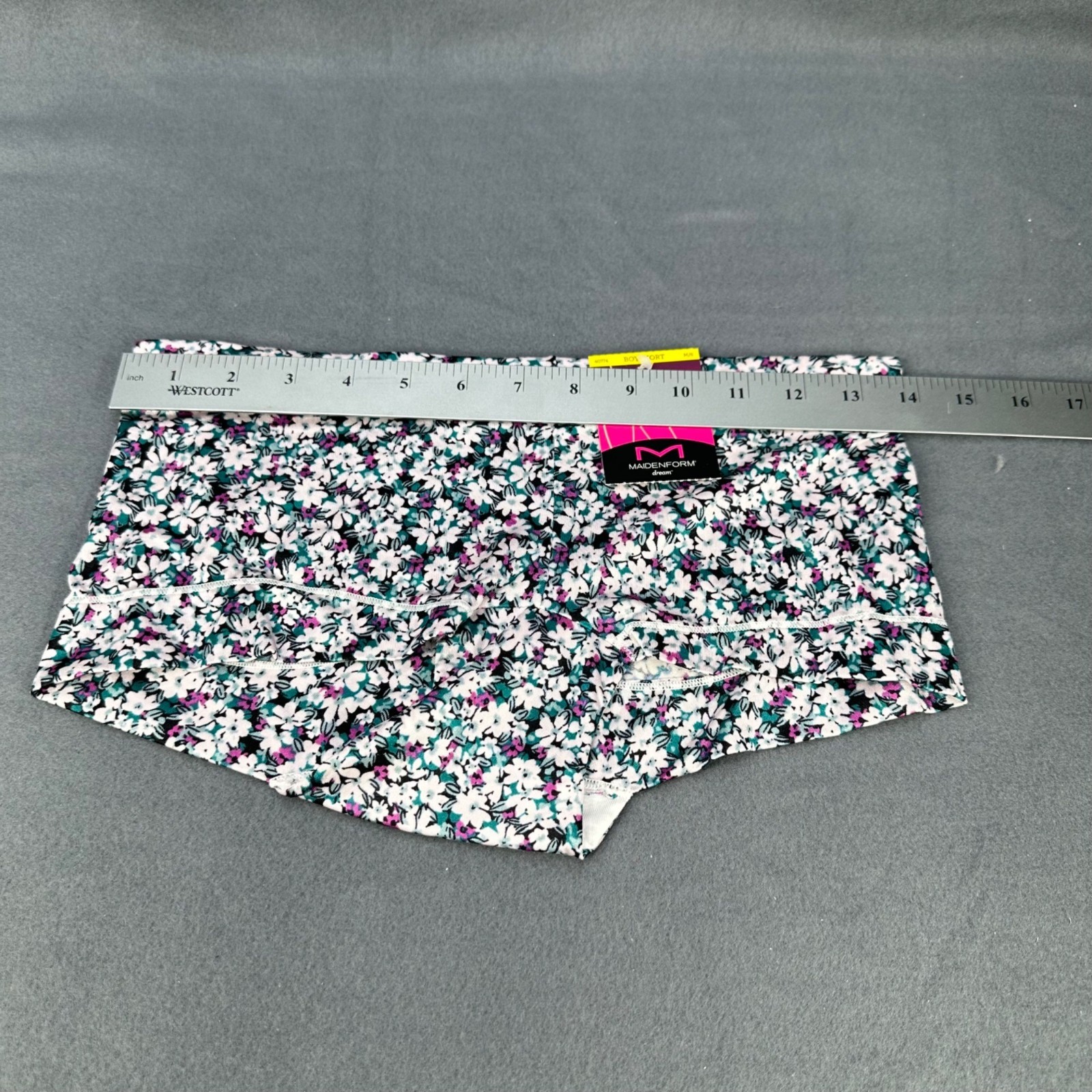 Maidenform Womens Size Medium 6 Panty Boyshorts Floral Multicolor New