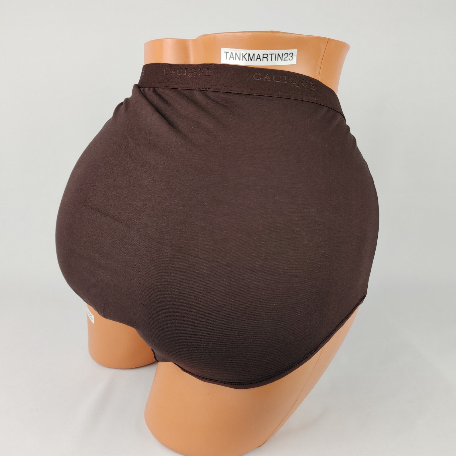 NWT LANE BRYANT CACIQUE COTTON FULL BRIEF PANTY PLUS 22/24 SOLID BROWN CHOCOLATE