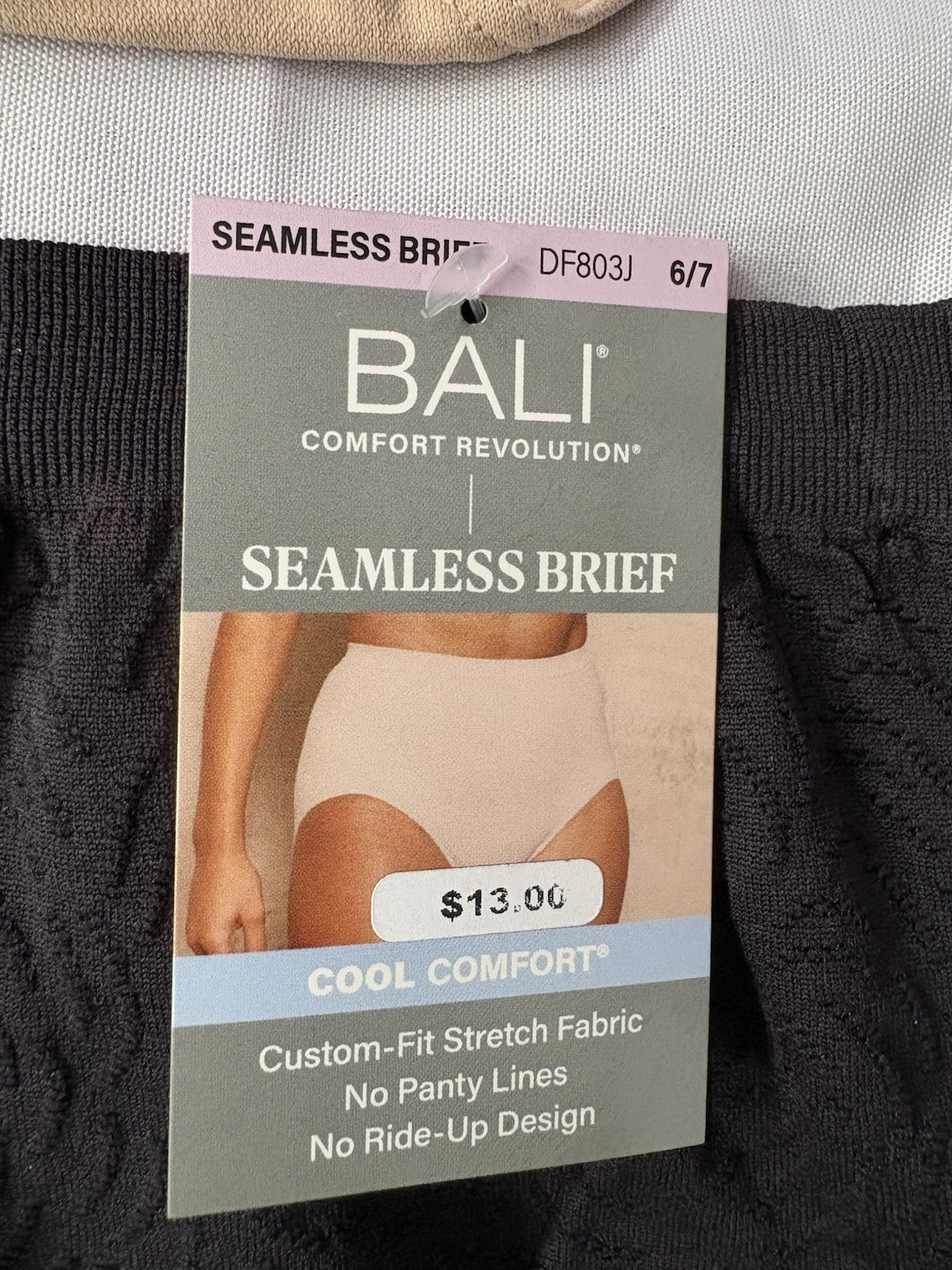 NEW Bali Comfort Revolution Bali Briefs 2 Pack Style 803J Womens Panty Size 6/7