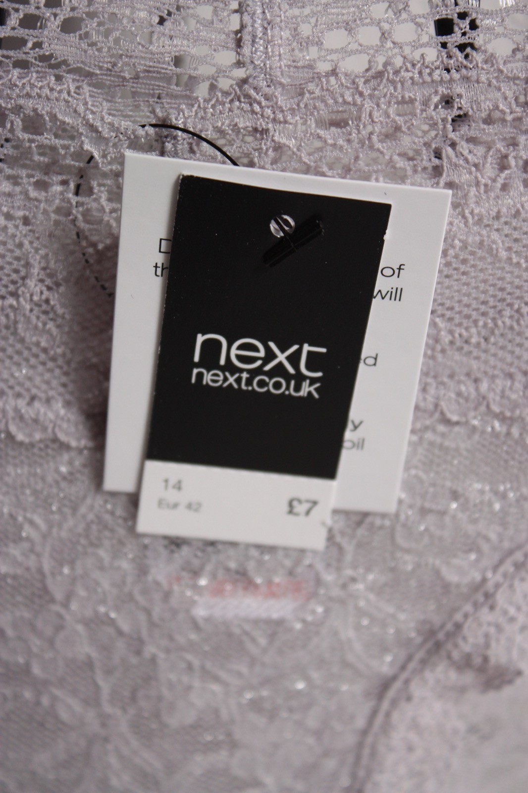 5 X Next Womens Lacey Underwear Bundle NEW Grey – Size 14 (D48)