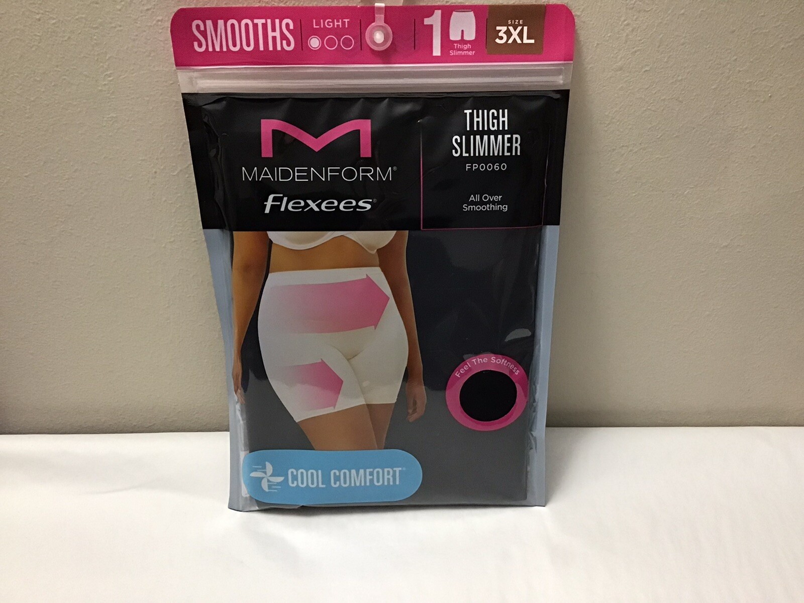 NWT Maidenform Flexees Smooths 3XL Thigh Slimmer FP0060 Shaper Light (C27-8)