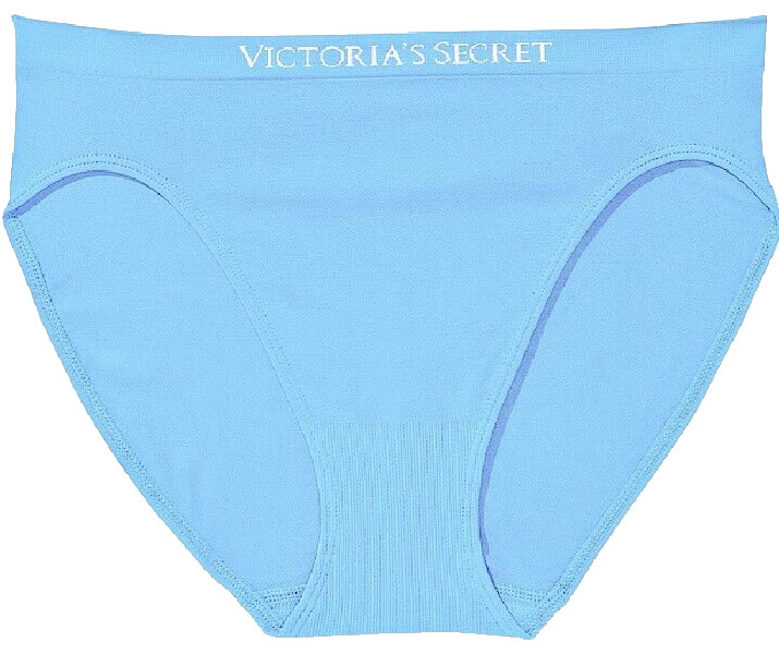 L Sea Blue SEAMLESS NOSHOW FULLCOVER Victorias Secret HighLeg Waist Brief Panty