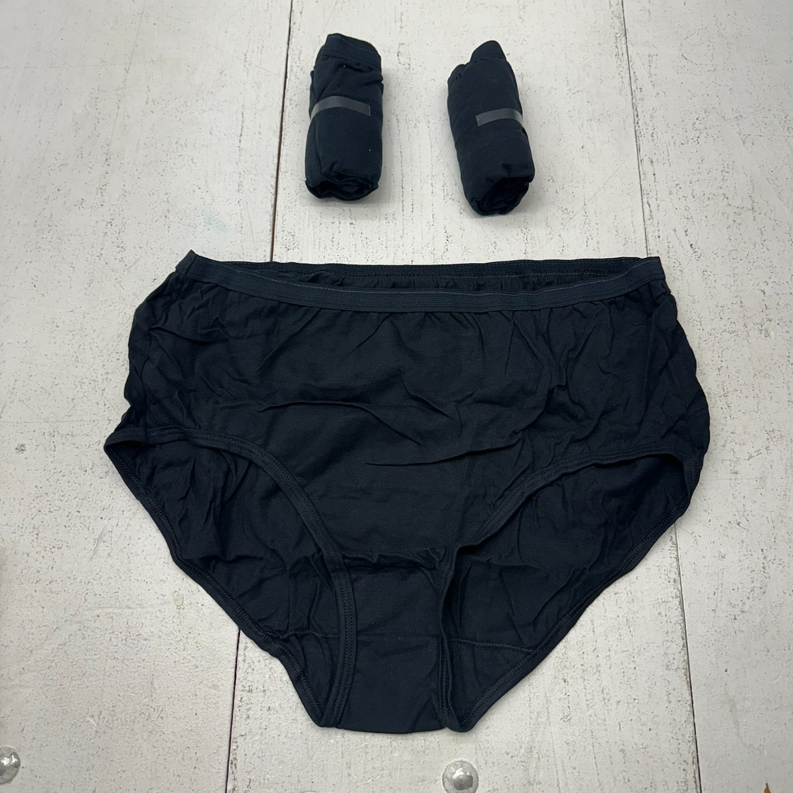 Fruit of The Loom Black Three Pack Basic High Waisted Underwear Women’s Size 2XL