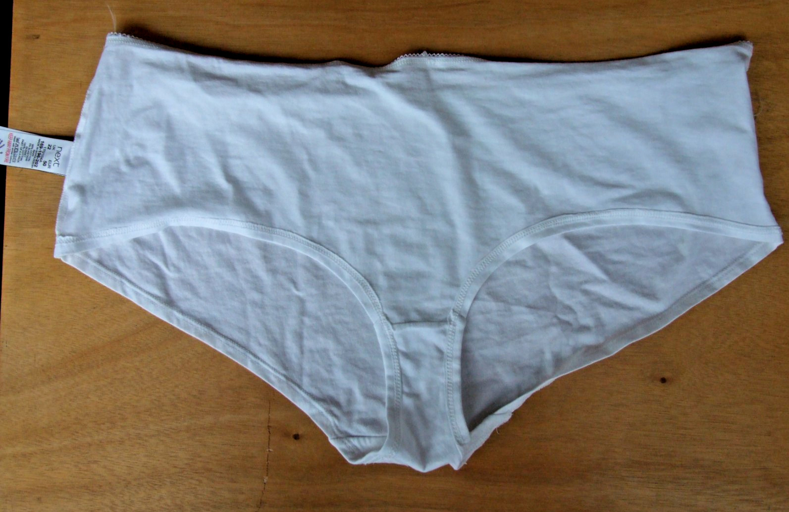 Ladies MEXT size 22 ex chainstore knickers panties briefs cotton rich White