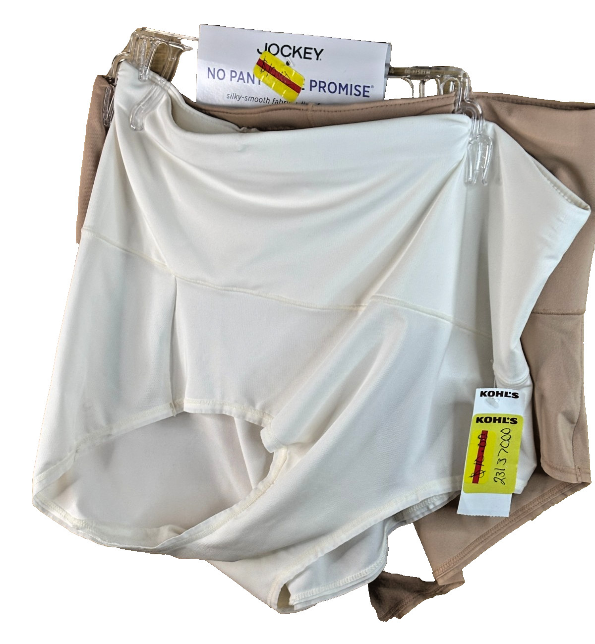 JOCKEY Women’s 2-Pair Hi-Cut Underwear Panties Nylon Blend SMOOTH SHINE Size L