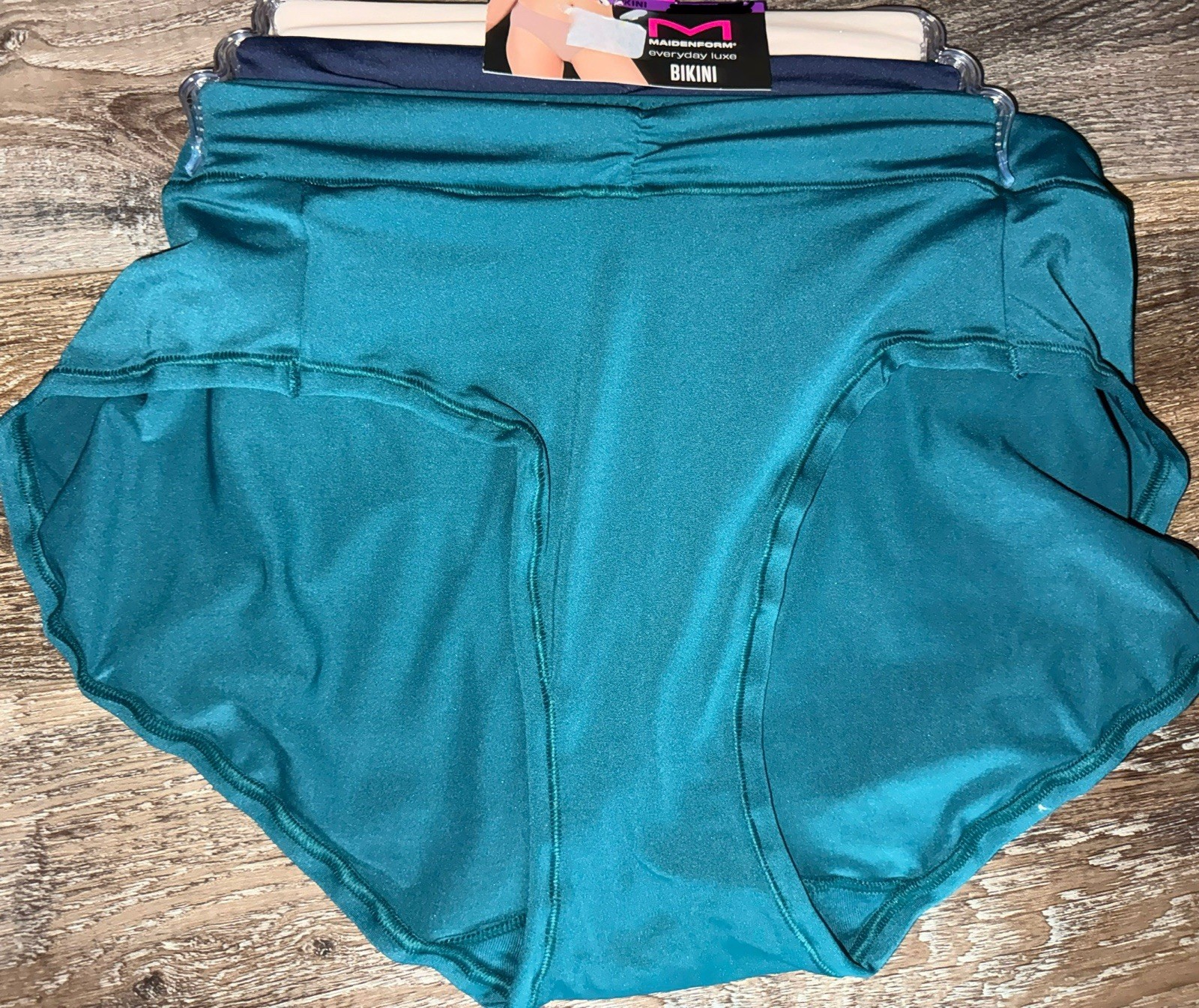 Maidenform ~ 3-Pair Women’s Bikini Underwear Polyester Blend Stretch (C) ~ 2XL