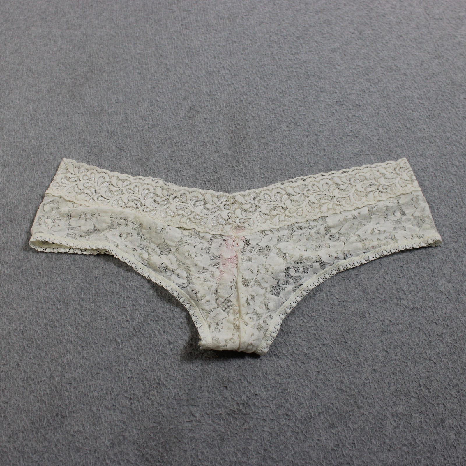 Vintage Secret Treasure Panties Women 8 Lace Floral Hipster Low Rise Sheer x 3