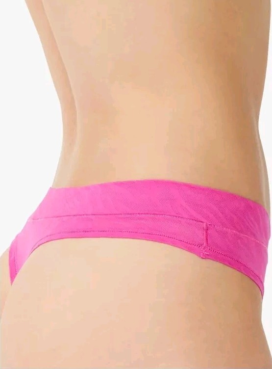 Sofia Intimates Women’s Lace Thong Panties 3 Pack Size L Rose/Hydrangea/Black