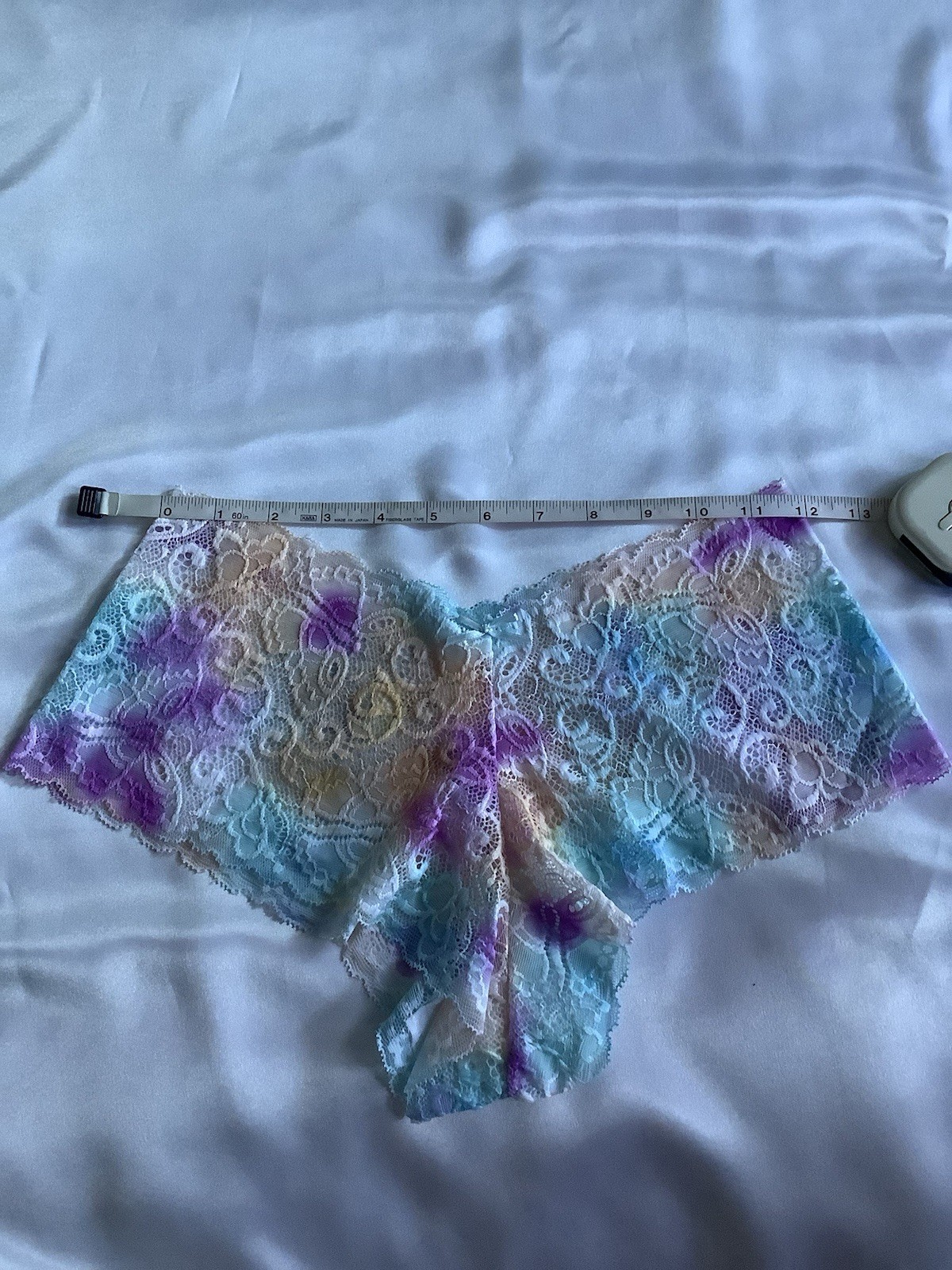 Women’s Gradient Butterfly Cheeky Panties Multicolor Lace Floral Bow 7pk Large