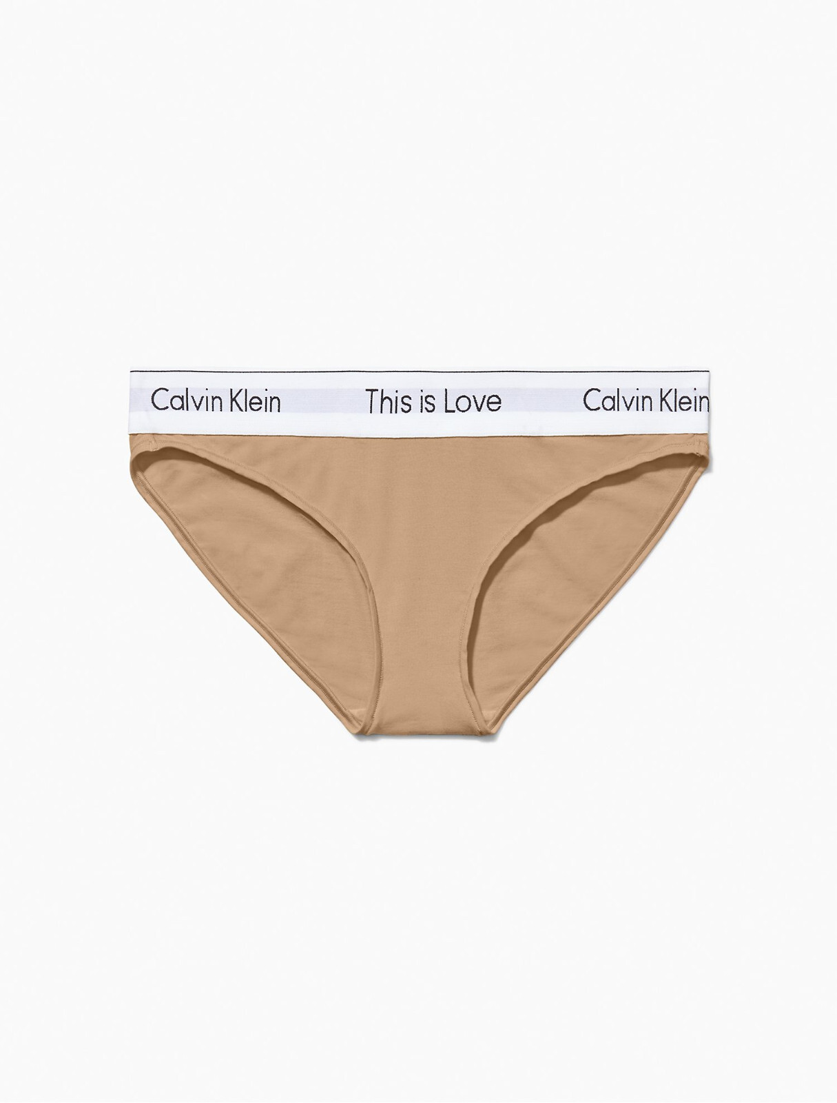 Calvin Klein Women’s Modern Cotton This Is Love Bikini Underwear Travertine XS