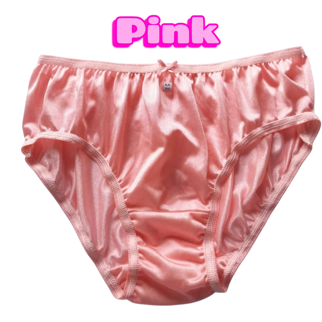 10x Women’s Silky Nylon Brief Panties XL High Waist Retro Style Soft Breathable