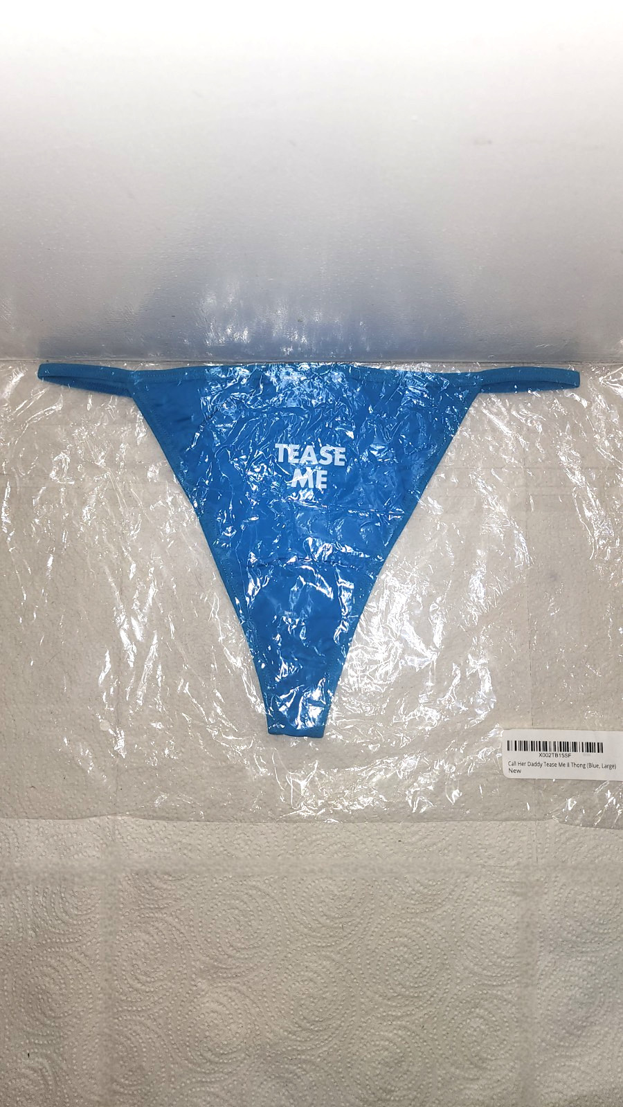 Call Her Daddy Tease Me II Thong Blue Large New Sealed Podcast Valentine’s day