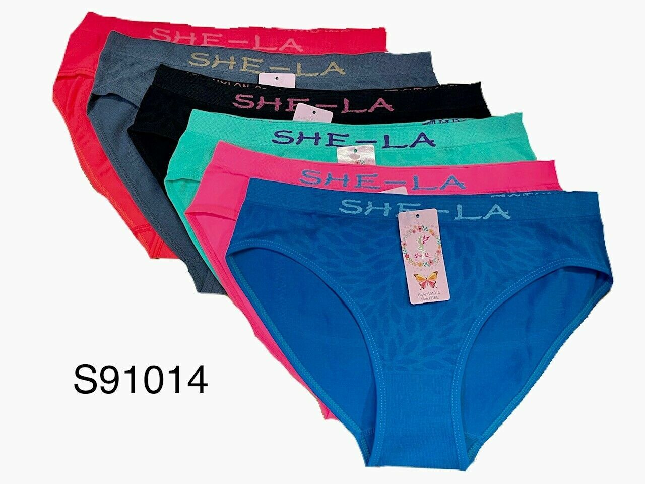 3-6 WOMEN BIKINI BRIEFS Seamless MID RISE PANTIES UNDIES Underwear ONE SIZE 14