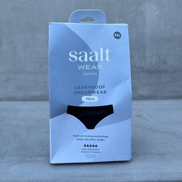 Saalt Wear Leakproof Underwear Bikini Absorbent Period Panties 3XL