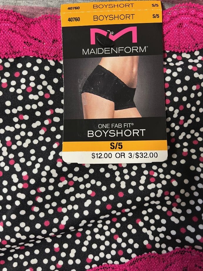 Maidenform Women’s Boyshorts Size 5 Set/3 MSRP $32.00