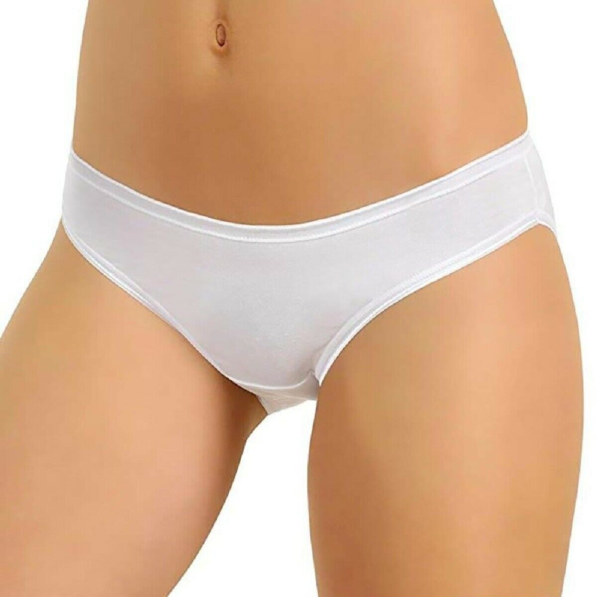 6 Women’s Elastic Low Waist Underpants Cotton Bielastic Jadea Stretchy