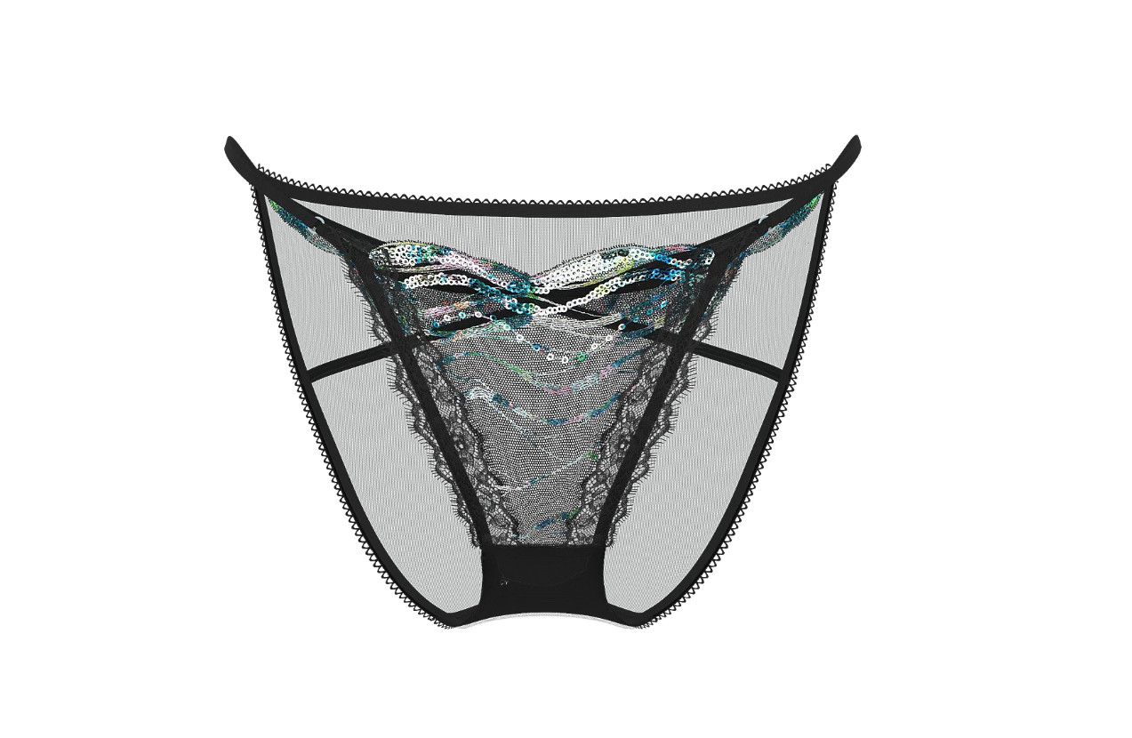 victoria’s secret Siren Shimmer Embroidery String Bikini Panty
