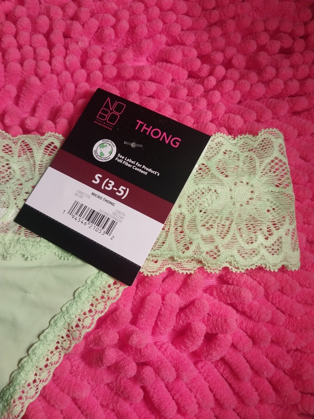No Boundaries Thong Size Small 3-5