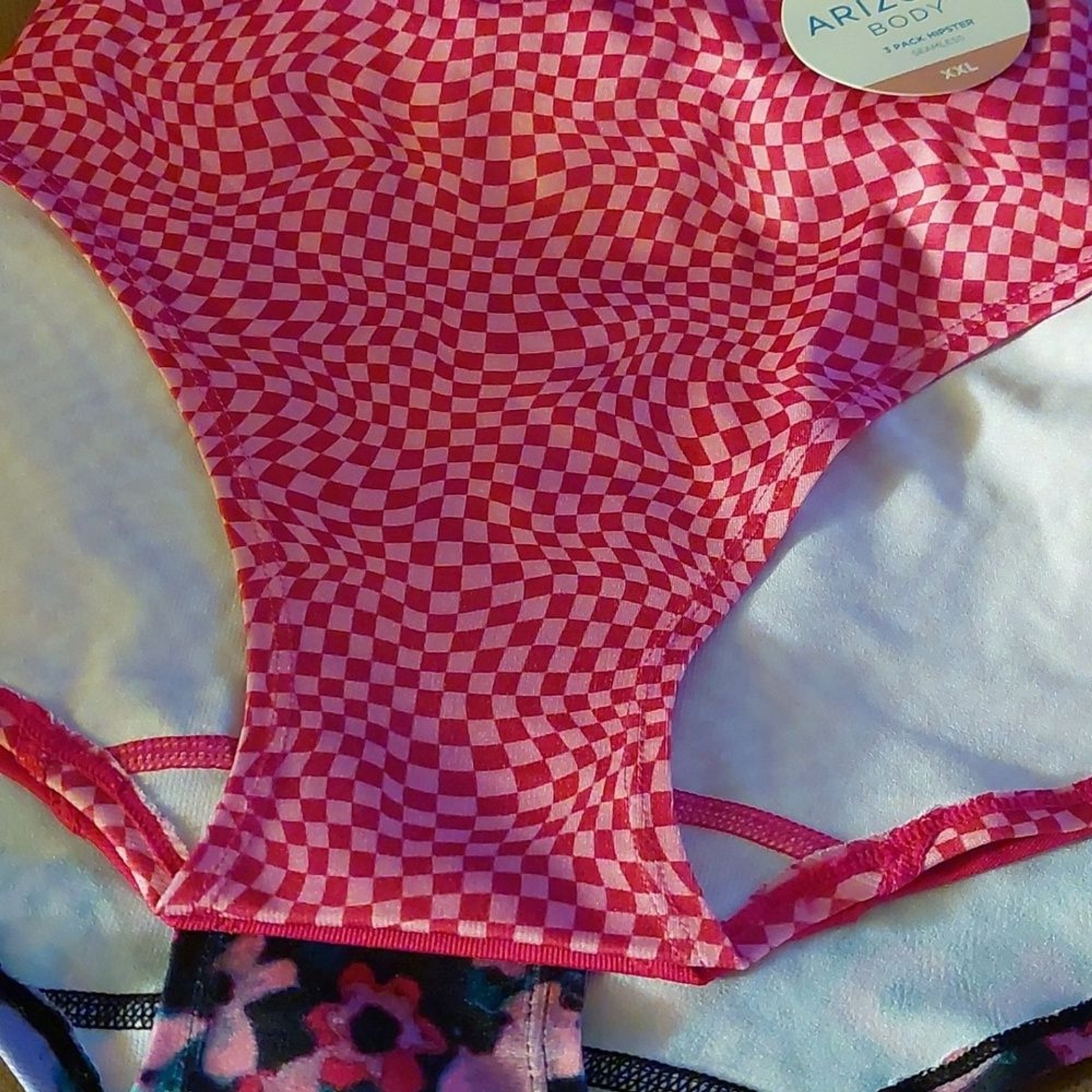 Arizona Body 3 Pack Hipster Panty Women’s Size XXL Panties Pink Floral