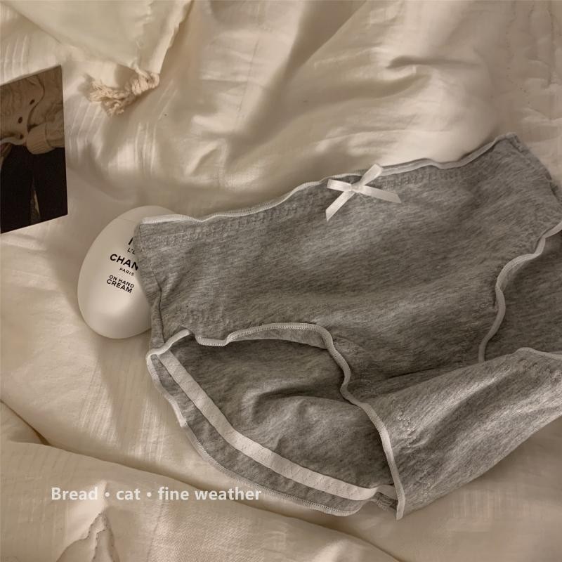 4 Pack Lot Sexy Womens Low Waist Bow Cotton Panties Brief Lingeries Underwear