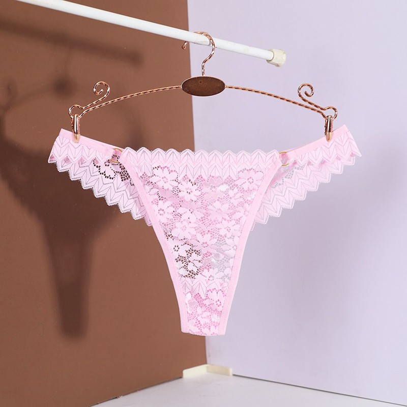 7 Pack Lot Sexy Womens Lace Panties Thongs G string Briefs See Through Underwear