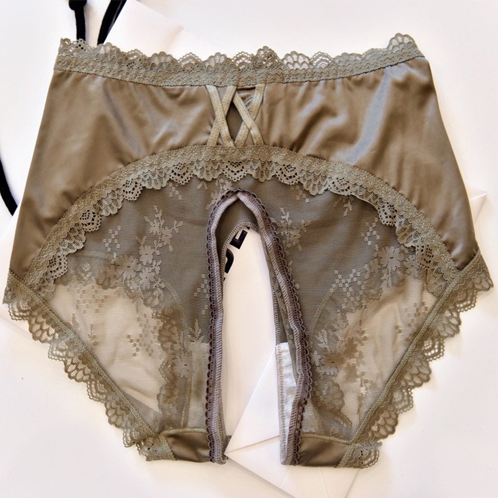 Women Panties Underwear Daily Triangle Breathable Comfortable Crotchless