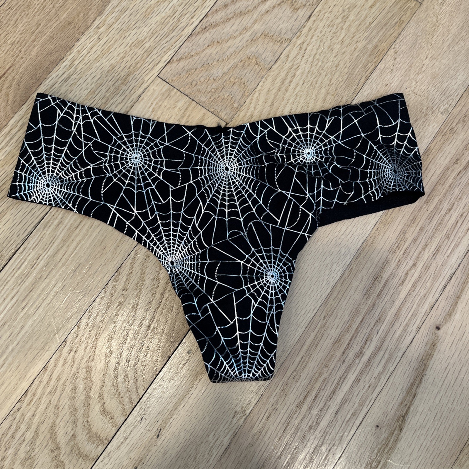Victoria’s Secret PINK Sexy Thong No Show Raw Halloween Spider XS