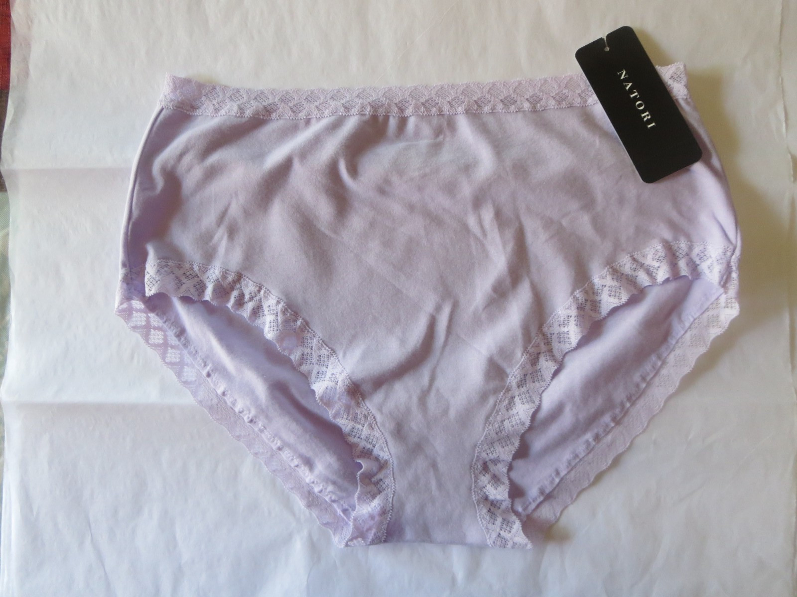 NATORI WOMEN’S BLISS COTTON FULL BRIEF PANTY #755058, XL, LILAC DREA, NWT $20