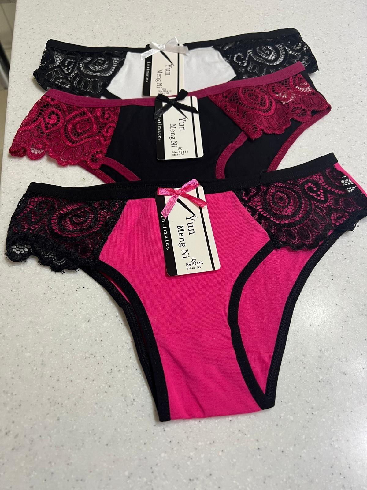 3-Pack Ladies Briefs- Low-Rise Size M/L
