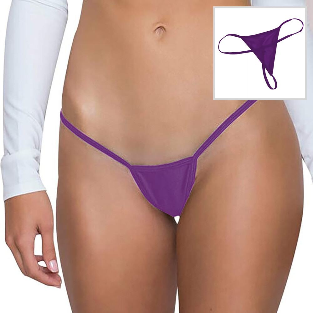 Sexy Womens Solid Cotton V-String Thong Lingerie Underwear Panty