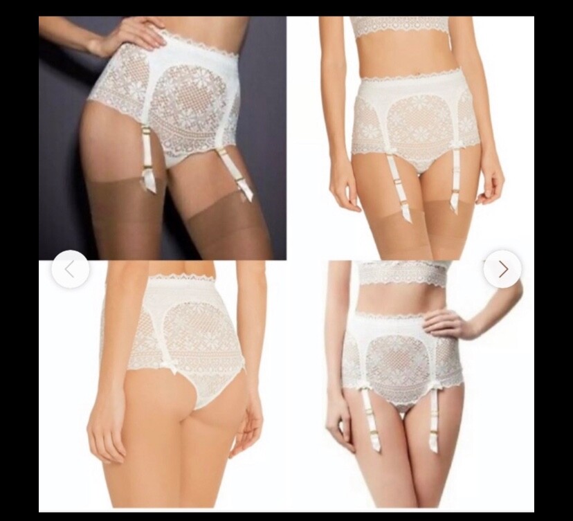 Agent Provocateur White Stone Big Brief Shorts (FR Sz 3) Us size 6