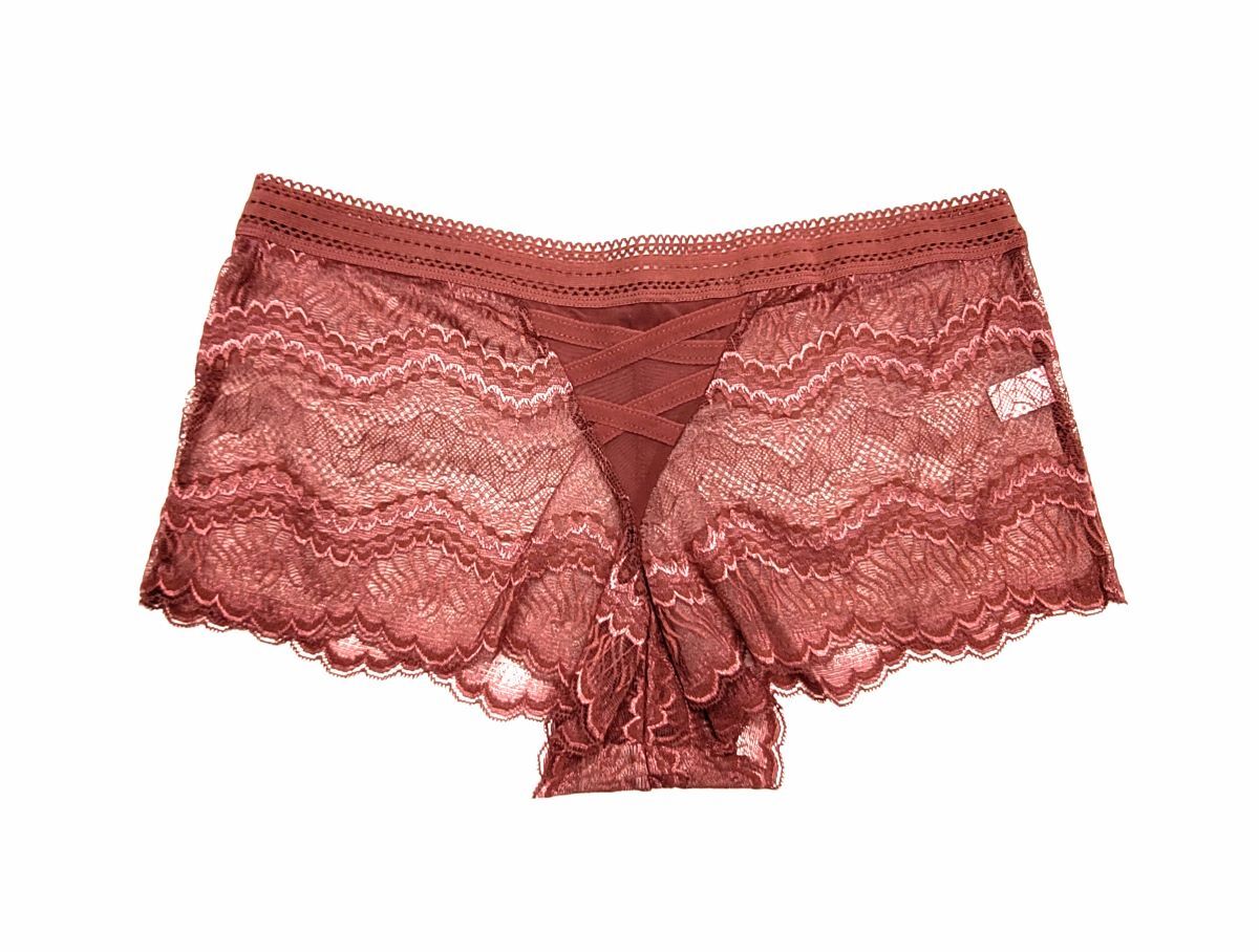 Youmita Lace Mesh Boyshorts Hipster Cheeky Boxers No Show Panties Plus 1X 2X 3X